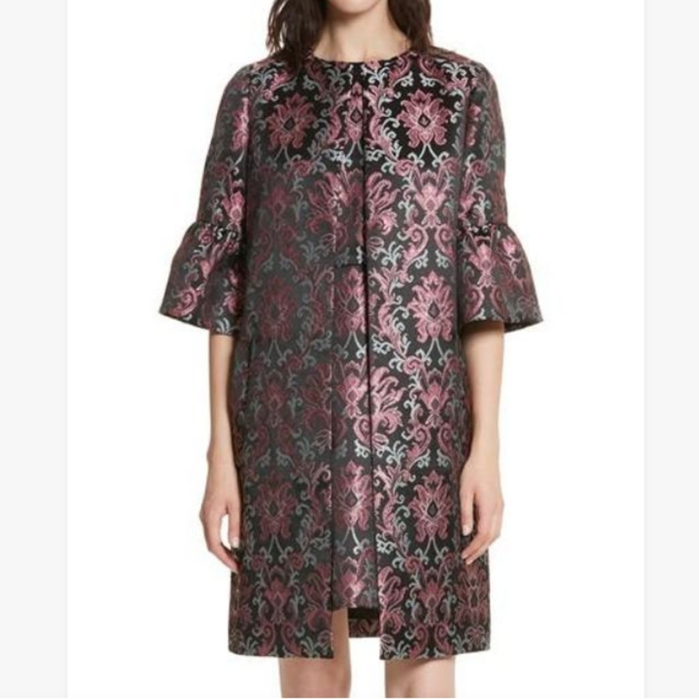 Kate Spade New York Tapestry Jacquard Coat size 0 NWT